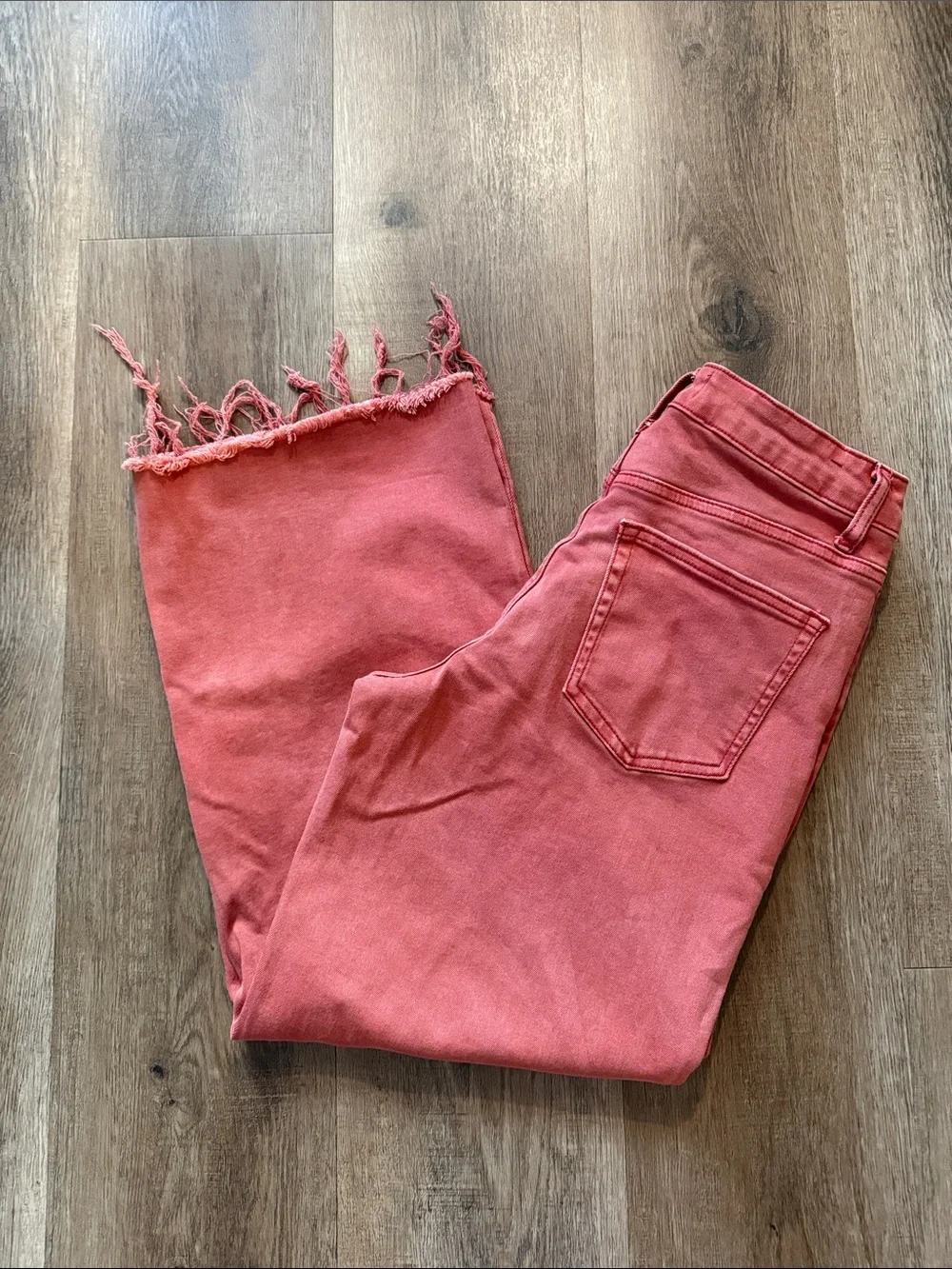 Vervet Russet - High Rise 90's Vintage Hem Detail Flare Jeans - Picture 6 of 14